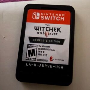 Nintendo Switch The Witcher 3: Wild Hunt Complete Edition - Black and Red